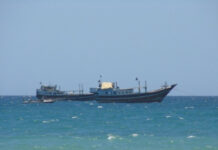 One pirate was killed during an attack on a fishing vessel off the coast of the Eyl district.