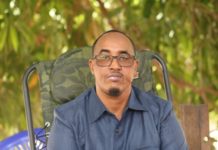 Abdirashid Janan addresses the security forces in Doolow.