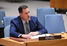 Israel speaks at UN Security Council on the recognition of Somaliland.
