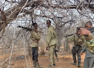 Southwest State troops conducts a planned operation in Gaalooga, on the outskirts of Baidoa.