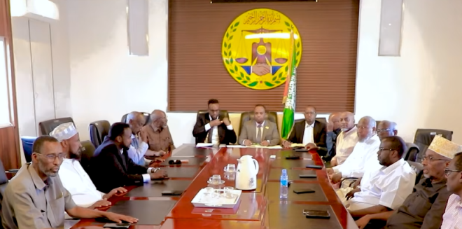 Somaliland fuel traders and the government meeting