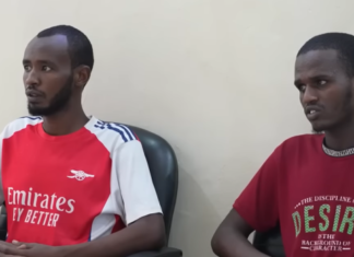 Two Ethiopian men have been brought before the Armed Forces Court for allegedly having connections with the terrorist group Al-Shabaab.