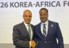 The Foreign Minister of Somalia meets with his Egyptian counterpart in Seoul.