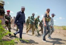 Jubaland Delegation visits liberated areas from Al-Shabab in Lower Jubba region