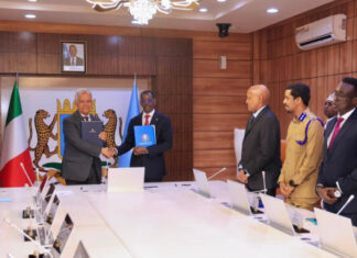 Somalia, Italy sign an agreement to strengthen police training.