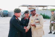 Turkish Land Forces Commander Arrives in Mogadishu to deepen defense cooperation with Somalia