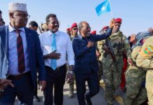 Somali President is currently visiting Galmudug regional state