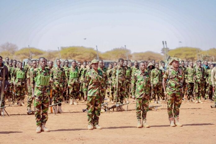 Militariga oo ku sugan duleedka- Matabaan