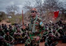 Somali Ground Forces Commander Visits Frontline Troops to boost their morale