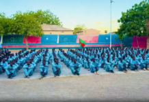 Local forces being trained in Wajid