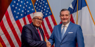 President Irro Meets with Senator Ted Cruz- a staunch supporter of Somaliland