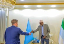 Jubaland Parliamentary Speaker Meets a delegation from Sweden and UNICEF