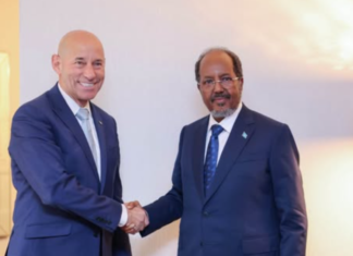 Somali President and a U.S. official discuss relations between the two countries in New York.