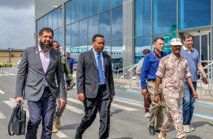 High-level delegation from the Pakistan Air Force departs Mogadishu after a five-day visit.