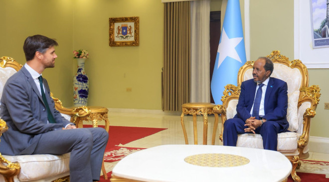 Somali President and UK envoy